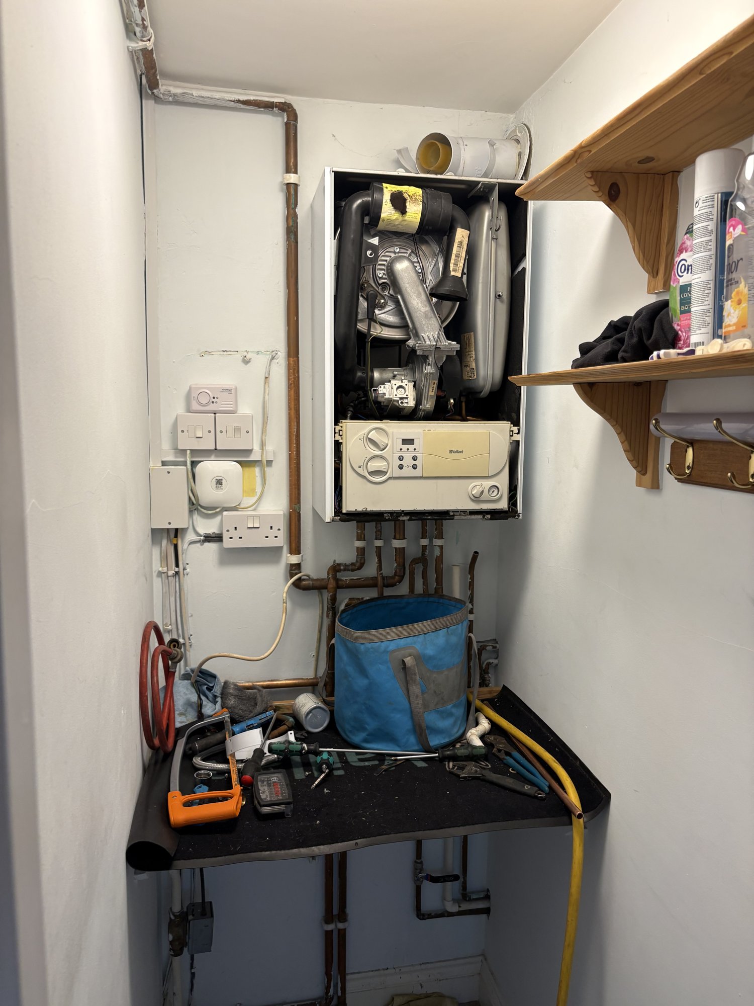 Serviced and tested boiler