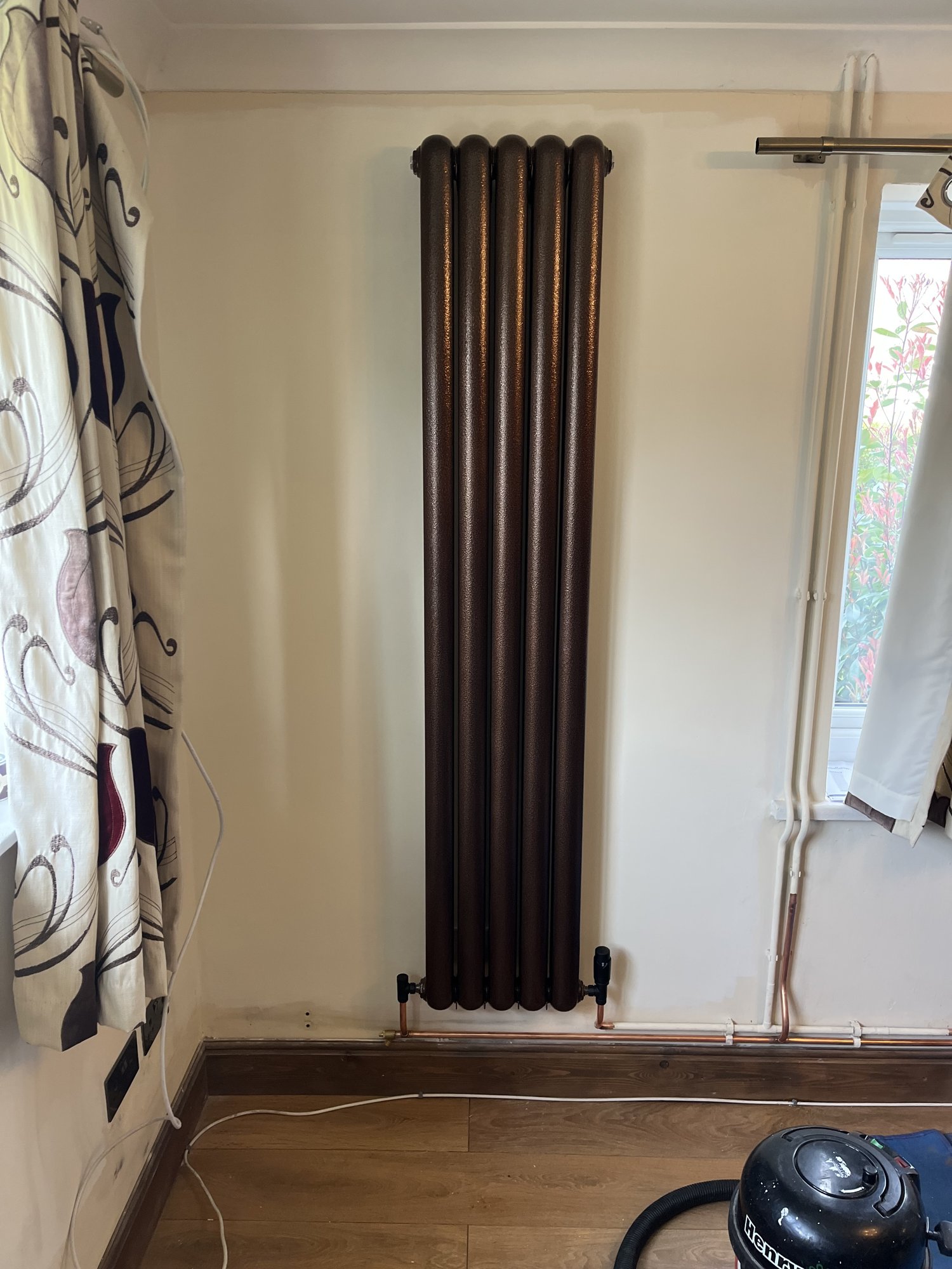 Designer radiator installation